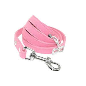 Soft Suede Leather Small Pastel Dog Leash available from RPBA Shop