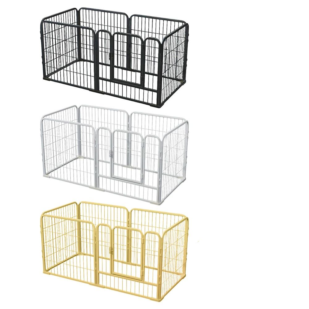 6-Panel Heavy-Duty Metal Dog Playpen – Foldable Pet Barrier