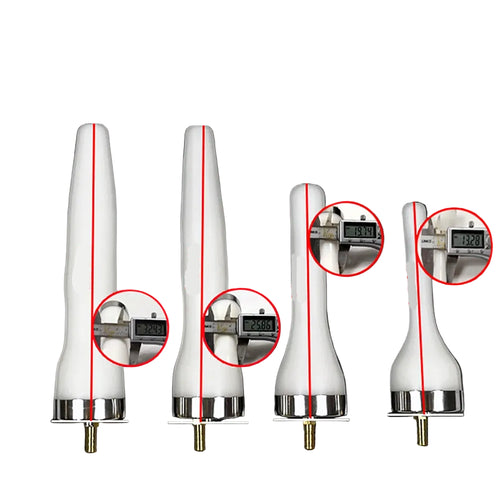 Veterinary breeding probe kit with multiple white attachments and accessories stored in a protective carry case