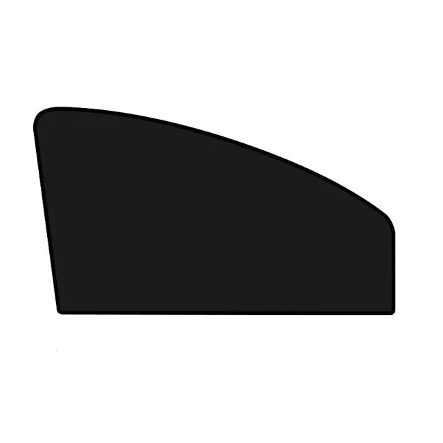Front window sun shade panel shown flat, 62 cm wide