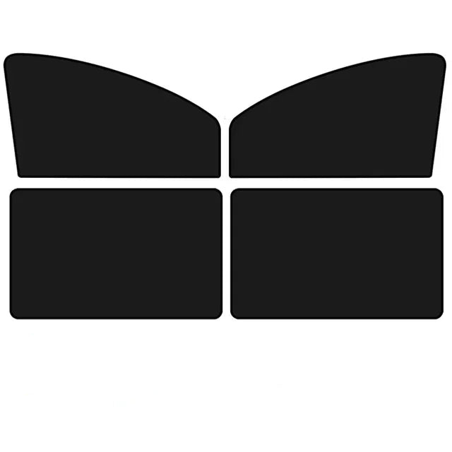 The four panel set, one left, one right and two rear