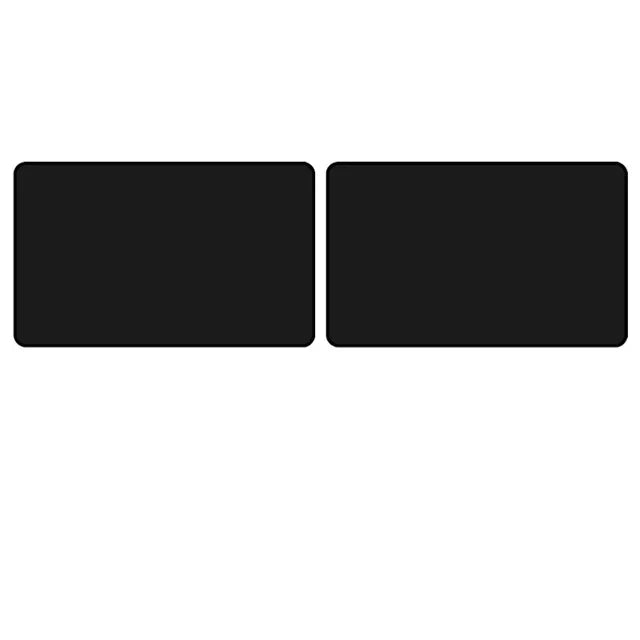 Front window sun shade panel shown flat, 62 cm wide