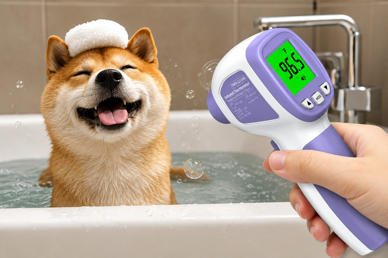 Extra product shot of the Infrared Pet Thermometer with Backlit LCD