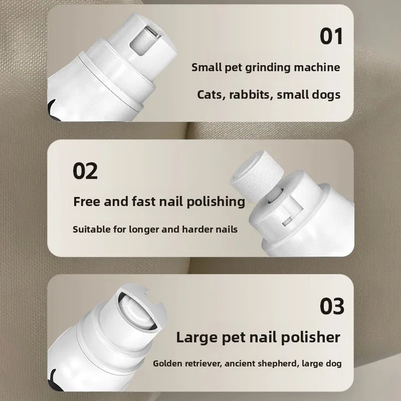 LCD screen close up on the pet nail grinder body