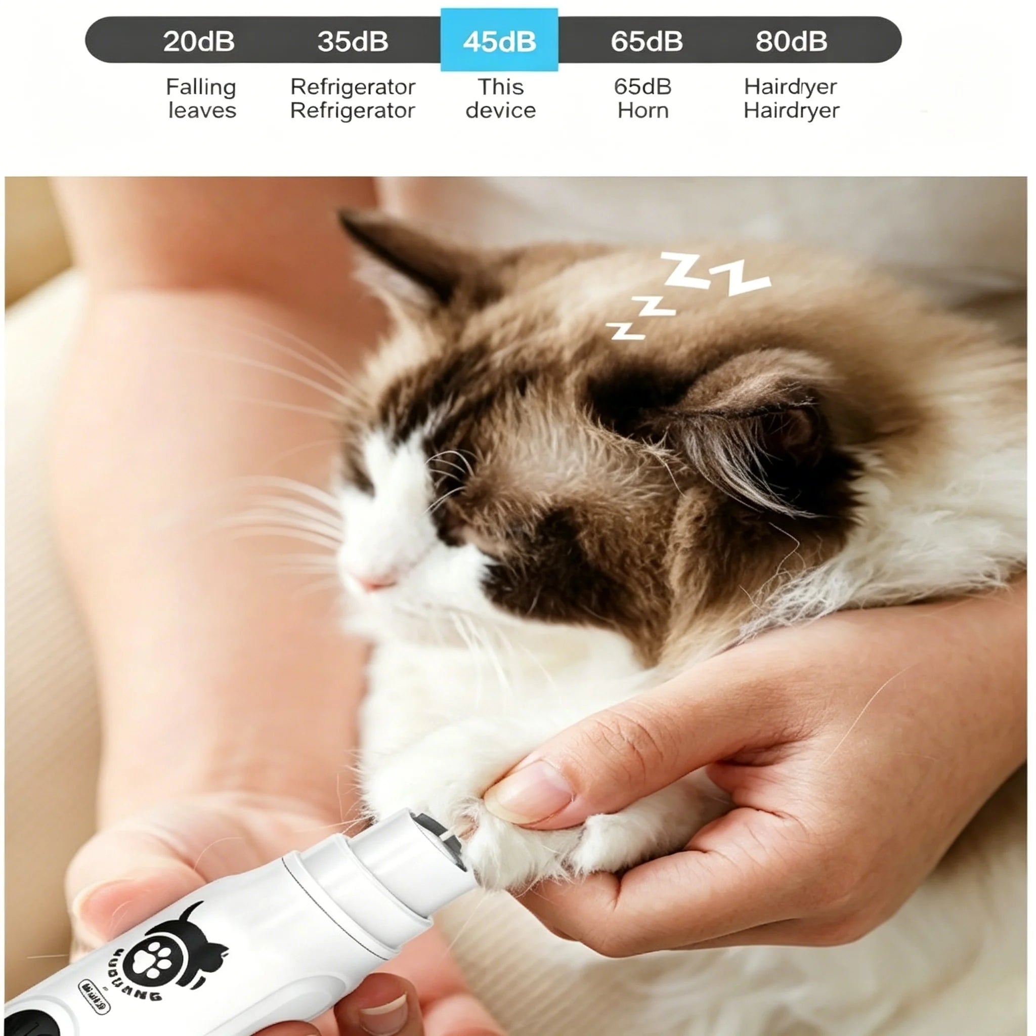 Small grinding head fitted for toy breed and kitten nails