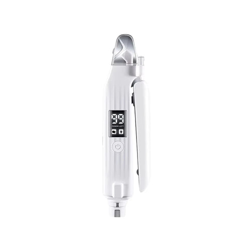 2 in 1 pet nail grinder held in one hand to show scale